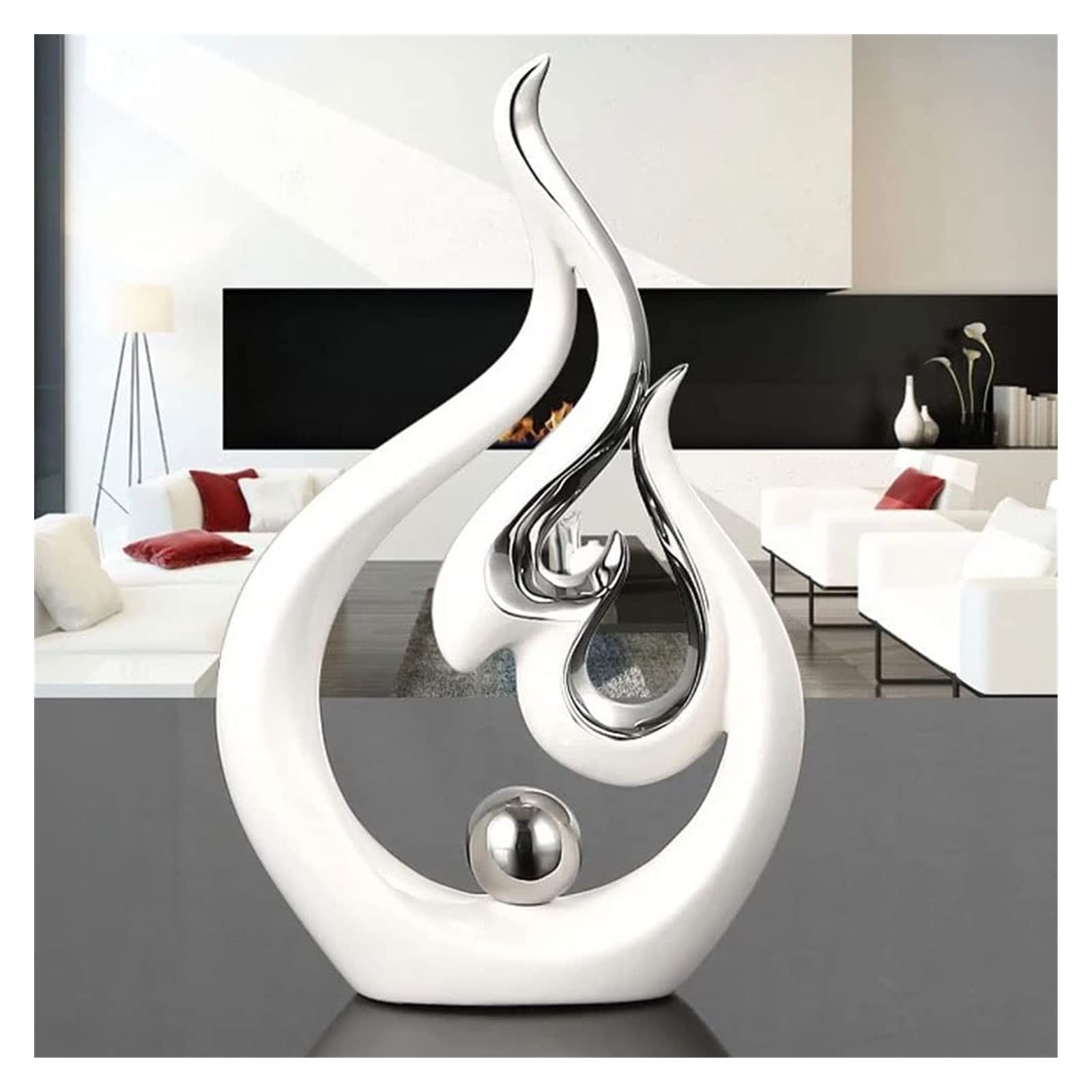 Amazon.co.jp: 置物 オブジェ 彫像 工芸品 彫像セラミック電気メッキ